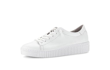 Gabor Damen Low-Top Sneaker, Frauen Halbschuhe,Best Fitting,schnürer,Ugly Sneaker,Chunky Sneaker,dad Shoes,straßenschuhe,Weiss,40 im Sale